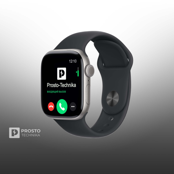 Apple Watch S11 46mm Space Gray Sport Band Black S/M